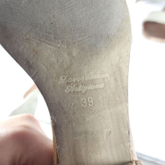 Miz Mooz Women's Cali US8-8,5 EU39 Brown Gray Ankle Wrap Gladiator Sandals Shoes - Picture 13 of 16